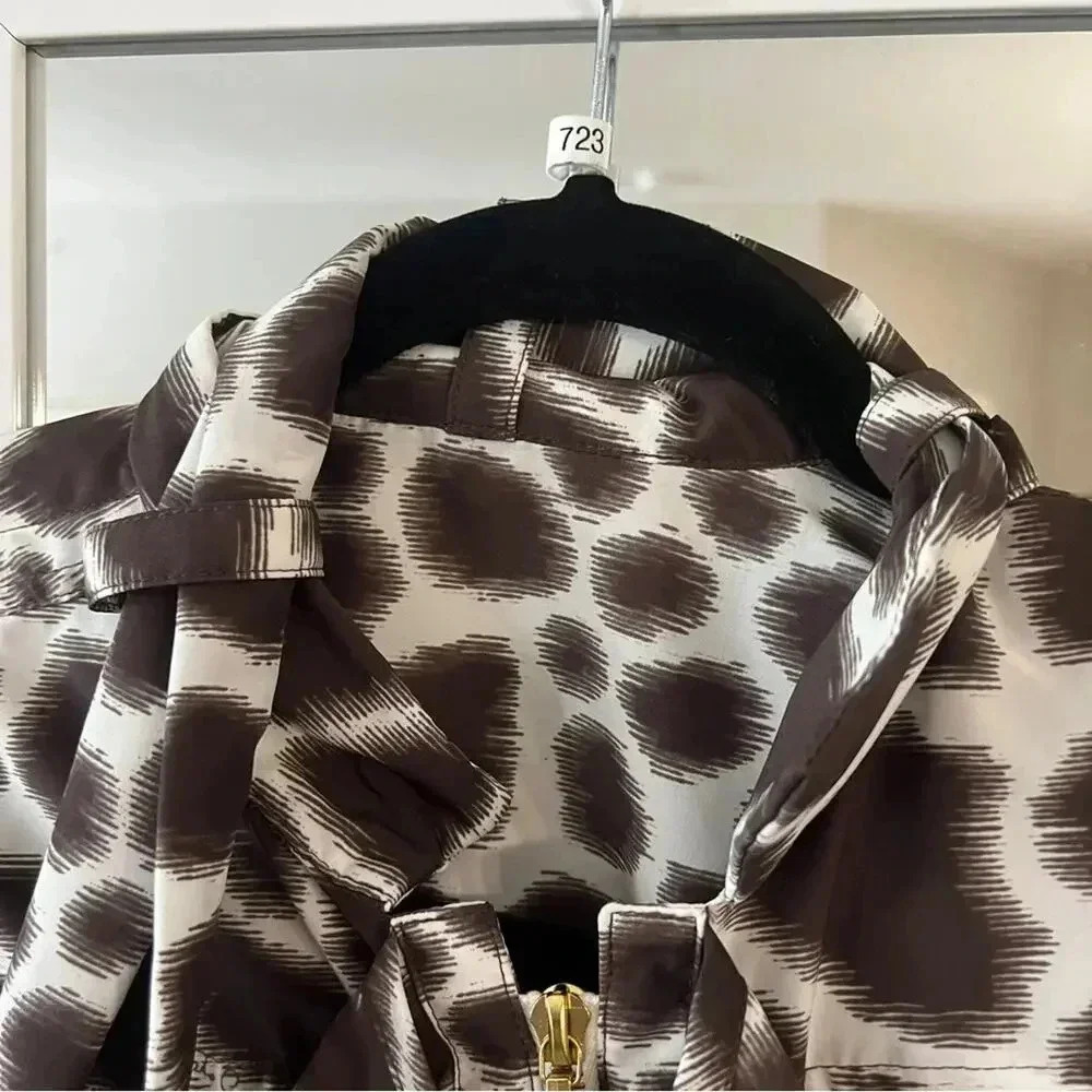 723 Roberto Cavalli Zip Up Long Sleeve Jacket Size 44 - Picture 6 of 6